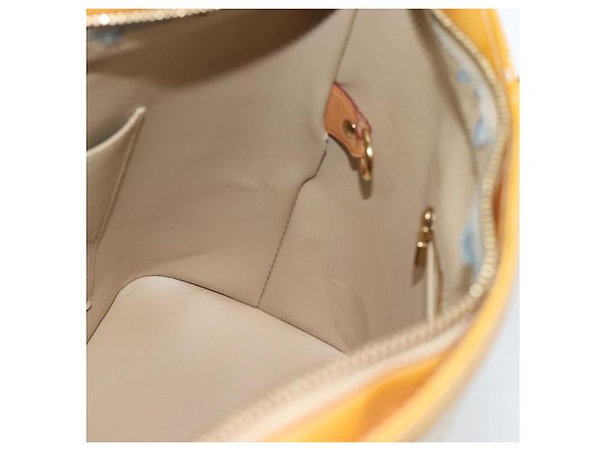 LOUIS VUITTON Borsa Monogram Vernis Houston Beige M91004 LV Auth ti3941 - vista 18