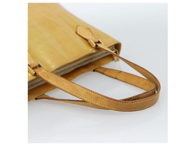 LOUIS VUITTON Borsa Monogram Vernis Houston Beige M91004 LV Auth ti3941 - vista 7
