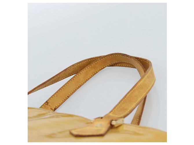 LOUIS VUITTON Borsa Monogram Vernis Houston Beige M91004 LV Auth ti3941 - vista 8