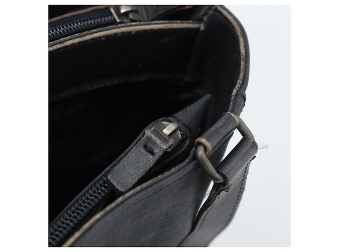 Borsa Tote BURBERRY Nova Check in PVC Blu navy Argento Auth ti3984 - vista 18