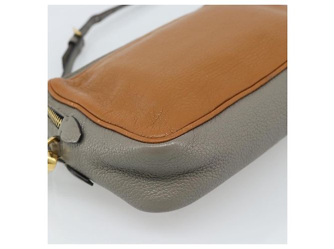 Borsa a Spalla Miu Miu in Pelle Marrone Oro Auth 185116A D'oro - vista 13