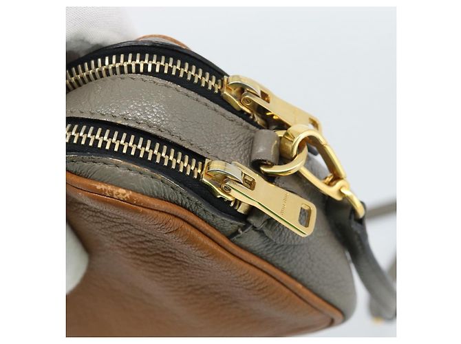 Borsa a Spalla Miu Miu in Pelle Marrone Oro Auth 185116A D'oro - vista 14