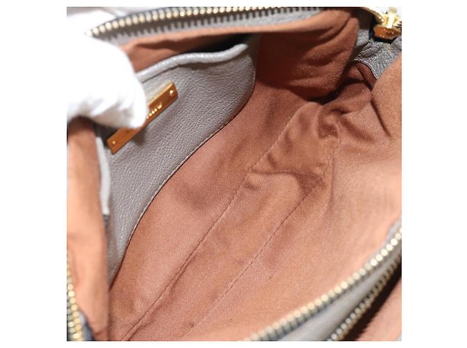 Borsa a Spalla Miu Miu in Pelle Marrone Oro Auth 185116A D'oro - vista 17