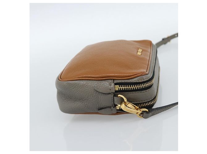 Borsa a Spalla Miu Miu in Pelle Marrone Oro Auth 185116A D'oro - vista 5