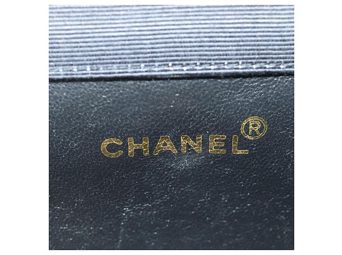CHANEL Matelasse Chain Shoulder Pouch Tela Nera Oro CC Auth 184384V Nero D'oro - vista 19