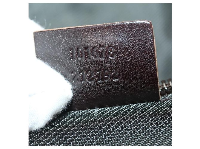 Padlock Mala GUCCI GG Supreme em PVC Bege Prata 101678 Auth 181625A - vista 25
