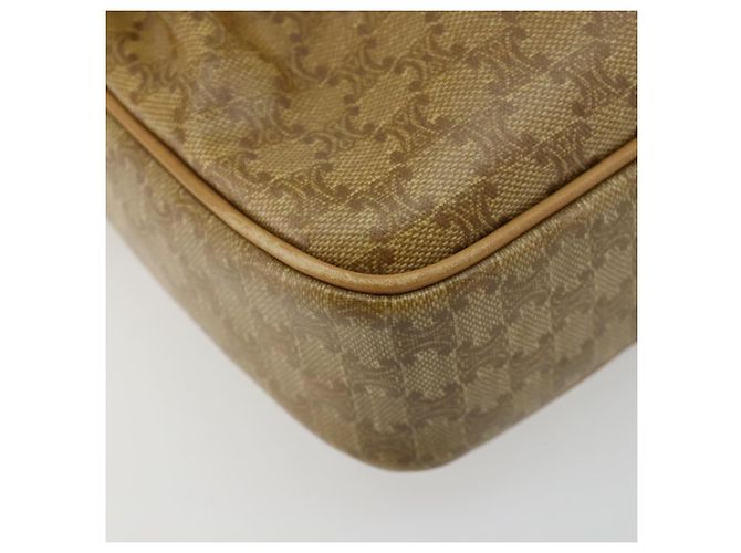 16 Céline Borsa a Spalla CELINE Macadam Canvas PVC Beige Oro Auth BA13304M D'oro - vista 11