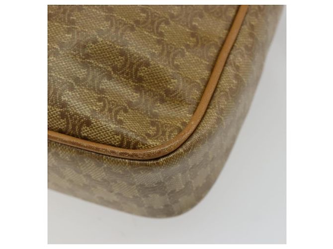 16 Céline Borsa a Spalla CELINE Macadam Canvas PVC Beige Oro Auth BA13304M D'oro - vista 12