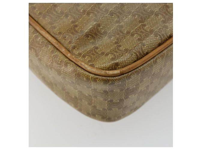 16 Céline Borsa a Spalla CELINE Macadam Canvas PVC Beige Oro Auth BA13304M D'oro - vista 13