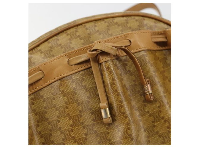 16 Céline Borsa a Spalla CELINE Macadam Canvas PVC Beige Oro Auth BA13304M D'oro - vista 14