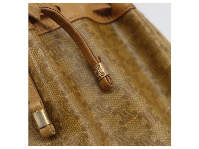 16 Céline Borsa a Spalla CELINE Macadam Canvas PVC Beige Oro Auth BA13304M D'oro - vista 15