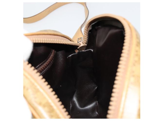 16 Céline Borsa a Spalla CELINE Macadam Canvas PVC Beige Oro Auth BA13304M D'oro - vista 19