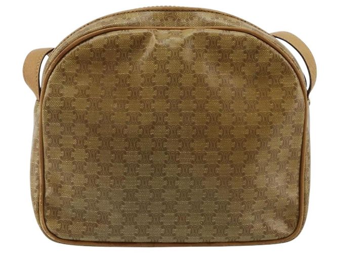 16 Céline Borsa a Spalla CELINE Macadam Canvas PVC Beige Oro Auth BA13304M D'oro - vista 3