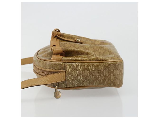 16 Céline Borsa a Spalla CELINE Macadam Canvas PVC Beige Oro Auth BA13304M D'oro - vista 5