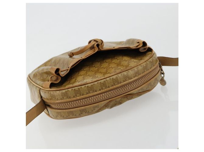 16 Céline Borsa a Spalla CELINE Macadam Canvas PVC Beige Oro Auth BA13304M D'oro - vista 6