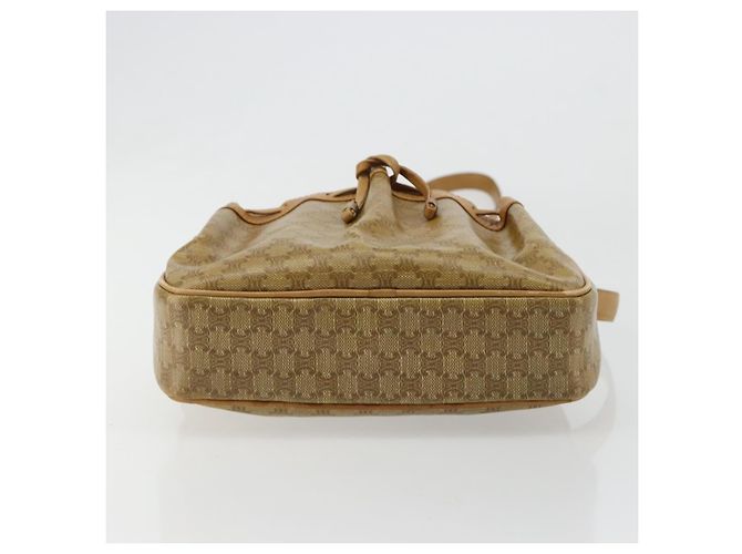 16 Céline Borsa a Spalla CELINE Macadam Canvas PVC Beige Oro Auth BA13304M D'oro - vista 9