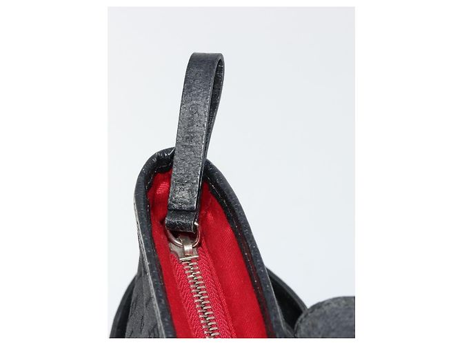 Bulgari Borsa a mano BVLGARI in tela e pelle nera argento ka4682 Nero - vista 14