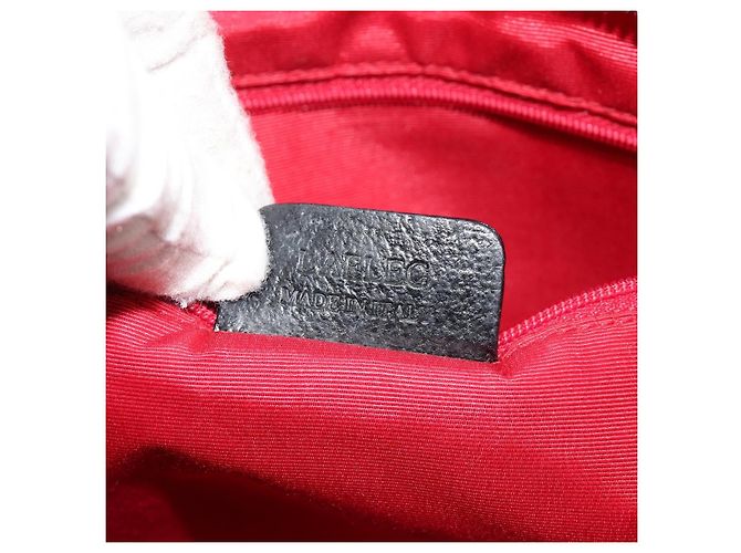 Bulgari Borsa a mano BVLGARI in tela e pelle nera argento ka4682 Nero - vista 21