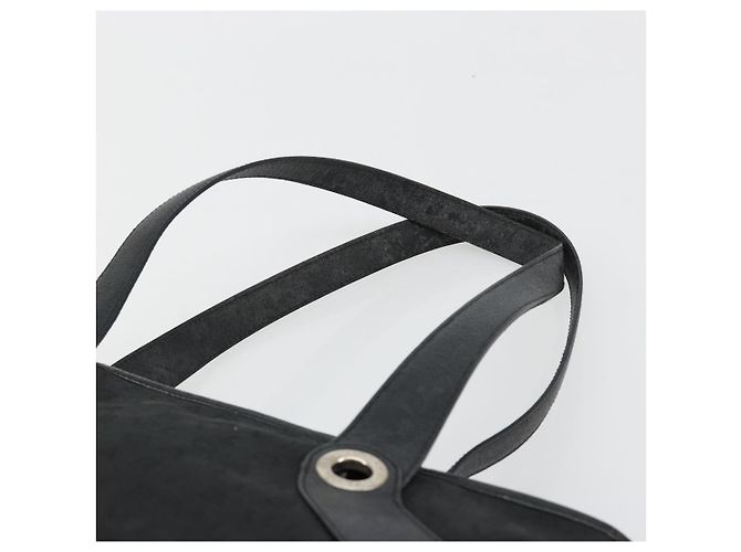 Bulgari Borsa a mano BVLGARI in tela e pelle nera argento ka4682 Nero - vista 8