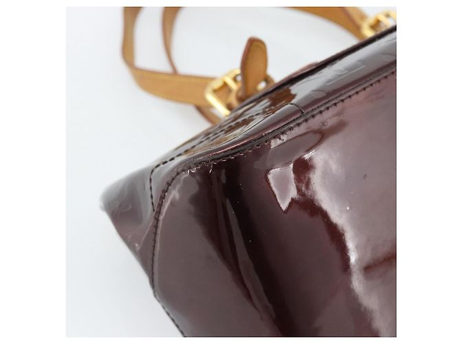 LOUIS VUITTON Borsa Monogram Vernis Rosewood Avenue Amarante M93510 Auth ka4714A Bordò - vista 15