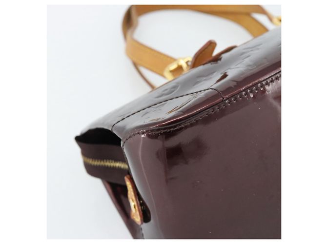 LOUIS VUITTON Borsa Monogram Vernis Rosewood Avenue Amarante M93510 Auth ka4714A Bordò - vista 17