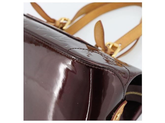 LOUIS VUITTON Borsa Monogram Vernis Rosewood Avenue Amarante M93510 Auth ka4714A Bordò - vista 8