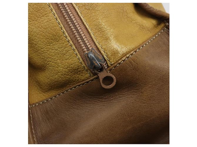 Borsa LOEWE Anagram Amazonas in Pelle Beige Oro Auth 185279 D'oro - vista 10