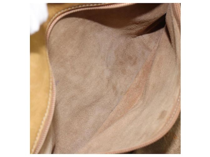 Borsa LOEWE Anagram Amazonas in Pelle Beige Oro Auth 185279 D'oro - vista 12