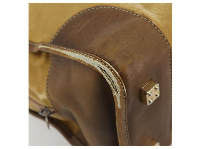 Borsa LOEWE Anagram Amazonas in Pelle Beige Oro Auth 185279 D'oro - vista 14