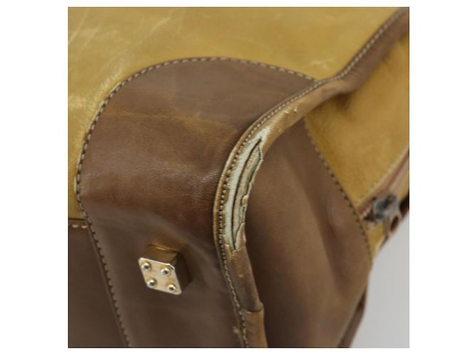 Borsa LOEWE Anagram Amazonas in Pelle Beige Oro Auth 185279 D'oro - vista 15