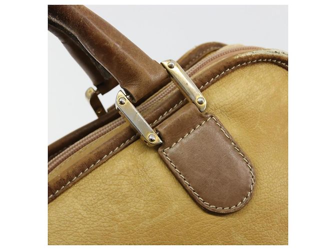 Borsa LOEWE Anagram Amazonas in Pelle Beige Oro Auth 185279 D'oro - vista 17