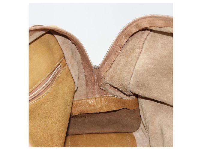 Borsa LOEWE Anagram Amazonas in Pelle Beige Oro Auth 185279 D'oro - vista 18