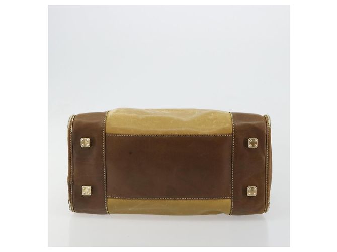 Borsa LOEWE Anagram Amazonas in Pelle Beige Oro Auth 185279 D'oro - vista 5