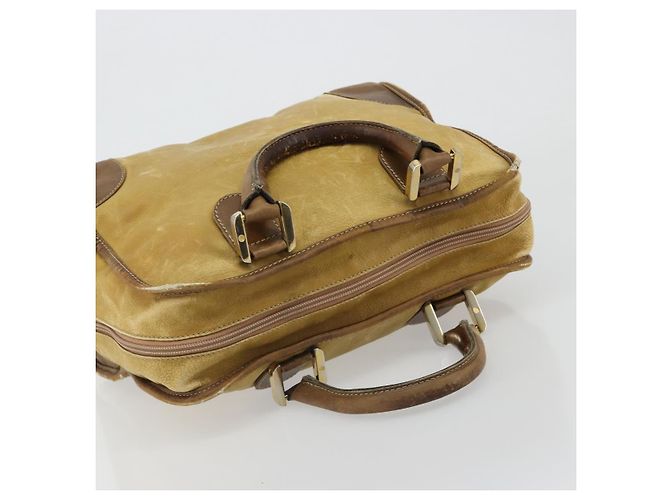 Borsa LOEWE Anagram Amazonas in Pelle Beige Oro Auth 185279 D'oro - vista 6