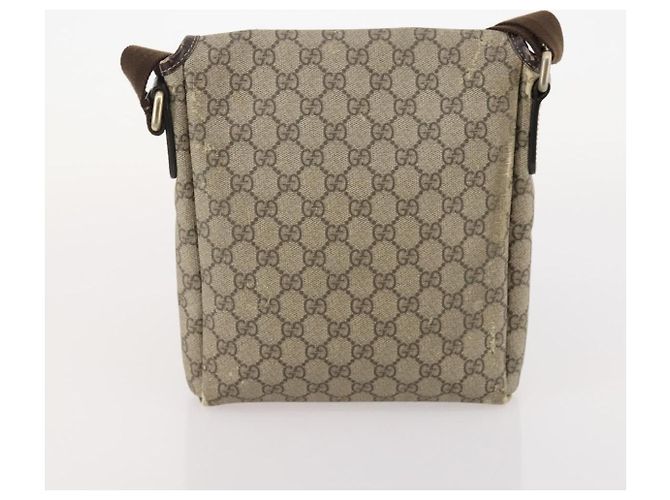 Borsa GUCCI GG Canvas GG Supreme in PVC 2 Set Nero Beige Auth 184052 - vista 11