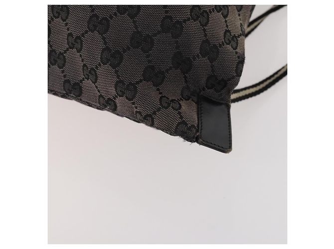 Borsa GUCCI GG Canvas GG Supreme in PVC 2 Set Nero Beige Auth 184052 - vista 8