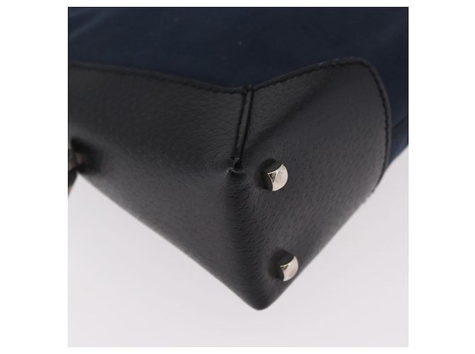 Borsa a tracolla Salvatore Ferragamo Canvas Navy Auth ep14784 Blu navy - vista 10