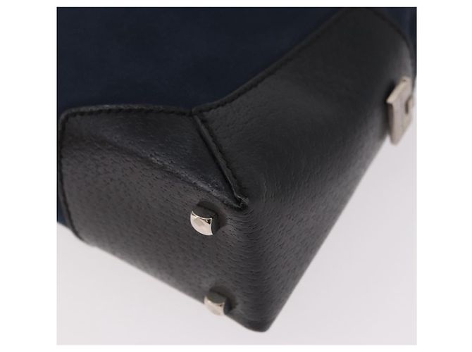 Borsa a tracolla Salvatore Ferragamo Canvas Navy Auth ep14784 Blu navy - vista 13