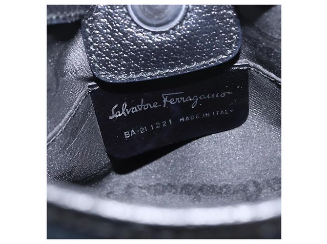 Borsa a tracolla Salvatore Ferragamo Canvas Navy Auth ep14784 Blu navy - vista 15