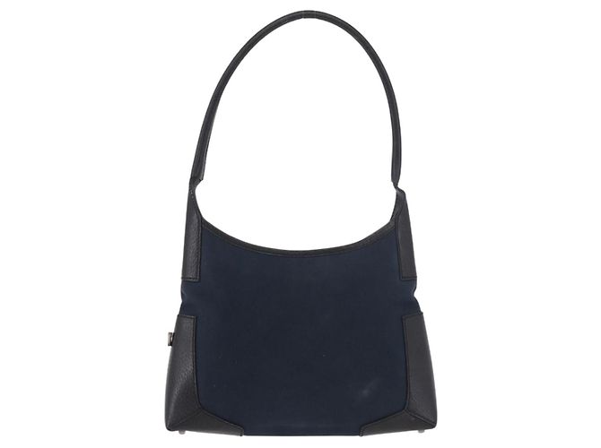 Borsa a tracolla Salvatore Ferragamo Canvas Navy Auth ep14784 Blu navy - vista 3