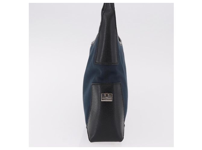 Borsa a tracolla Salvatore Ferragamo Canvas Navy Auth ep14784 Blu navy - vista 4