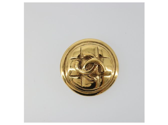 Orecchini CHANEL metallo Gold Tone CC Auth 185221V - vista 2