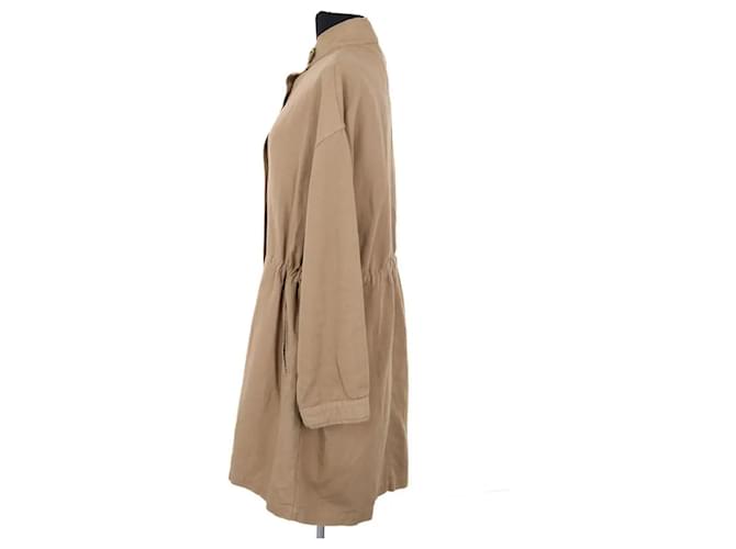 Pomandère Abrigo marrón Castaño - vista 3