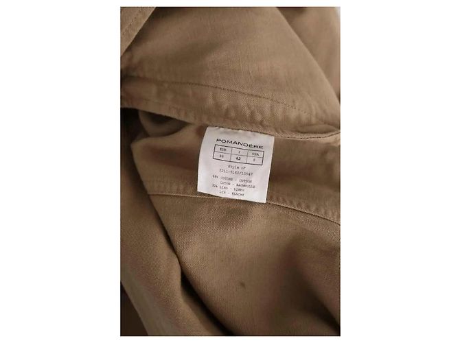 Pomandère Abrigo marrón Castaño - vista 6