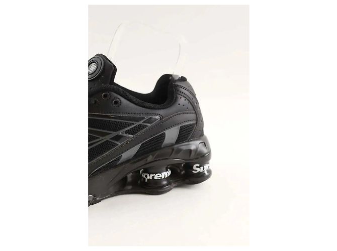 Nike Schwarze Leder-Sneaker - Ansicht 4
