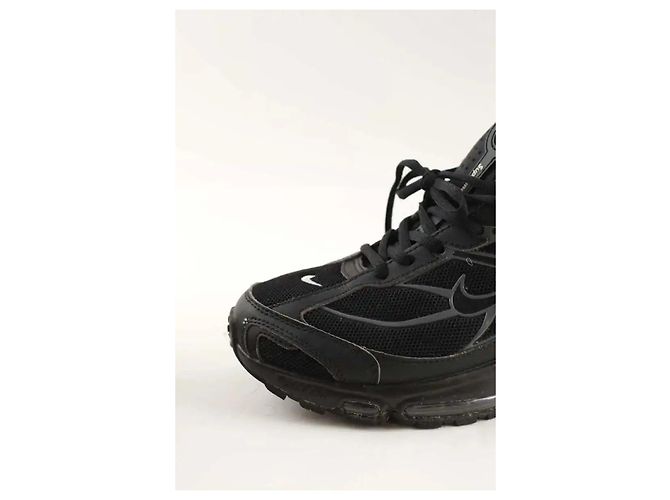Nike Schwarze Leder-Sneaker - Ansicht 5