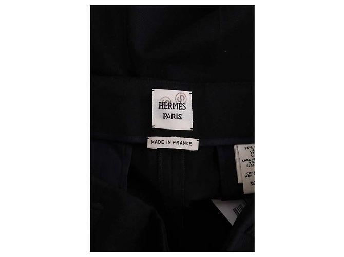 Hermès Schwarze gerade Hose - Ansicht 5