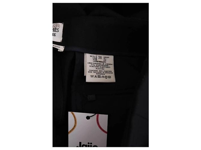 Hermès Schwarze gerade Hose - Ansicht 6