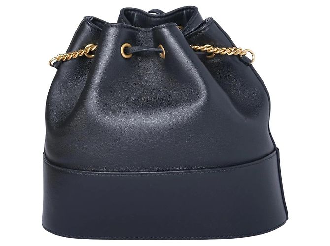 Borsa a secchiello mini VLogo Valentino Garavani Nero - vista 2