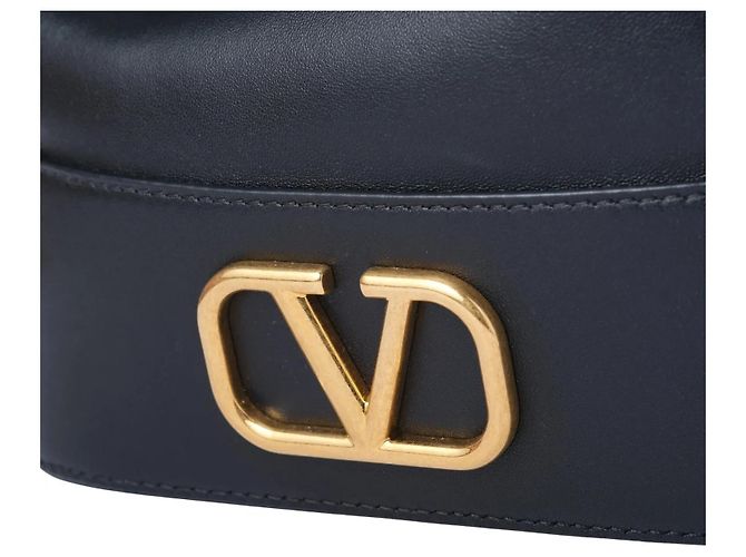 Borsa a secchiello mini VLogo Valentino Garavani Nero - vista 4